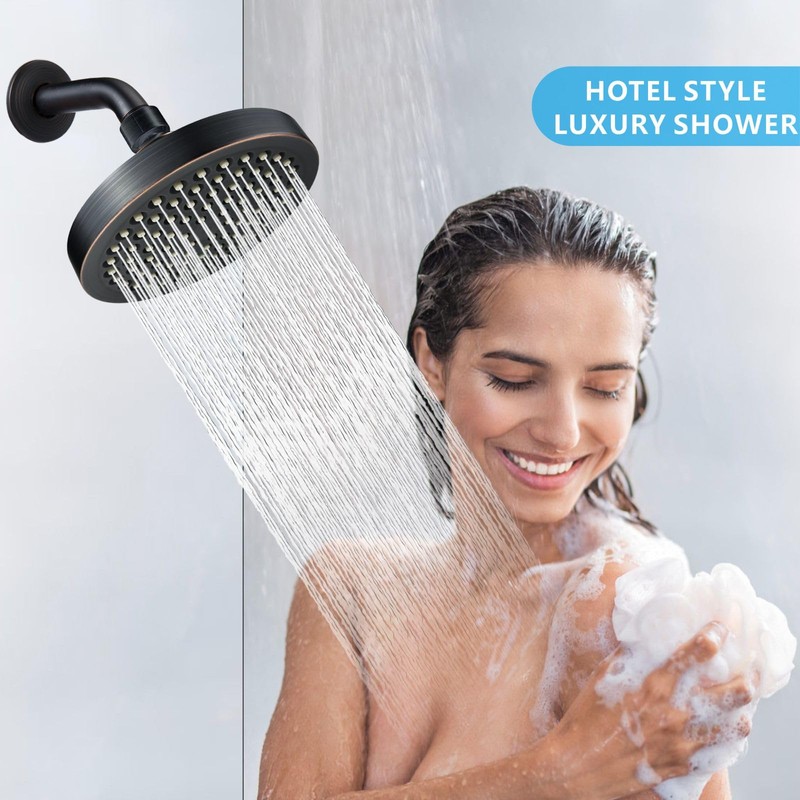 Nuodan High Pressure Rain Shower Head with Arm - High