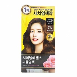 Mise-en-scène Shining Essence 7N Brown Hair Dye Hair Color Hair Change Natural Dye Brand Styling Cash on Delivery or Payment upon Order / 미쟝센 샤이닝에센스 7N 갈색 염색약 헤어 컬러 모발 변화 천연 염색 브랜드 스타 일링 착불 또는 주문시 결제