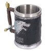 Stainless Steel Liner Mug Resin Decorative Hand Painted Beer Cup