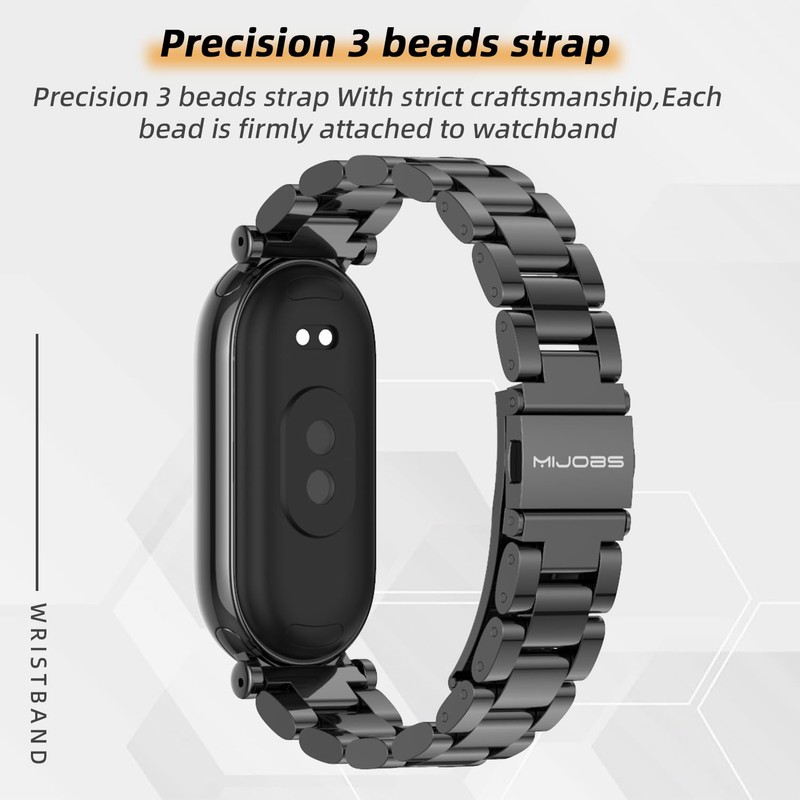 MIJOBS Strap for Xiaomi Mi Band 8/Mi Band 9 Breathable