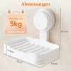 Lifewit Soap Dish Suction Cup for Shower, Soap Dish with