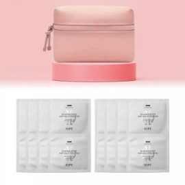 IOPE 헤라 데어투베어 파우치 & 아이오페 스킨 부스터 앰플 필 패드 8매 세트 Hera Dare to Bare Pouch & Iope Skin Booster Ampoule Peel Pad Set of 8