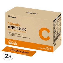 Hello Bio Vitamin C 2000 90p, 180g, 2 units / 헬로바이오 비타민C 2000 90p, 180g, 2개