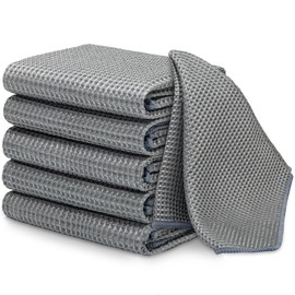 SOMLAW Hausfelder Microfibre Towels Sauna Towel 40 x 40 cm Microfibre Car Care Window Cloth Streak-Free Cleaning Cloth Kitchen 100% Cotton Microfibre Cloths Car Dust Cloths Pack of 6