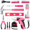 WRENZO Drill Set, Cordless Drill, Small Tool Kit, 112pc 3.6V