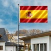Spain Flag 3x5 FT Spainish Flag With Brass Grommets Fade