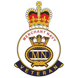 Merchant Navy Veteran Car Sticker - for Exterior or Interior Window (Large)