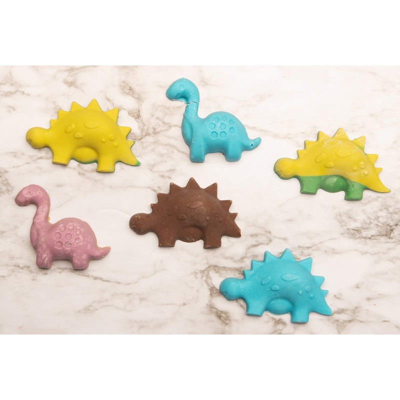 Handstand Kitchen Dinosaur Buddies T-Rex and Stegasaurus Shaped Silicone Cupcake