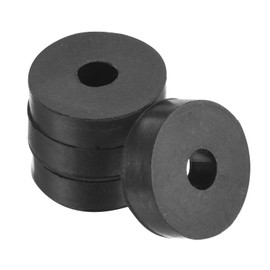 PATIKIL 4pcs 10mm Inner Diameter 30mm Outer Diameter Anti-Vibration Rubber Washers Damping Pad Mechanical Vibration Isolating Shock Absorber for HVAC Air Conditioner