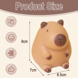 ZPSOSPZ 2PCS Stretchy Capybara Toys,Capybara Stress Toys for Kids and Adults,Stretch Capybara Toy,Stress Relief Capybara Toys Birthday Gift for Children and Adults