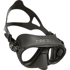 CRESSI SCUBA Free Diving Mask [CALIBRO DS425050] Fog Stop System, Dual Frame Construction, Smaller Contents, Black/Black