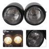 Yuecoom Motorcycle Doubility Headlight, Universal Headlight Eye Design 8.5in Iron