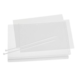 Durable Water-Resistant A4 Cable Tie Pocket - Pack of 5 Transparent Document Holders - Perfect for Outdoor Information Displays – IPX5 Standard Tested