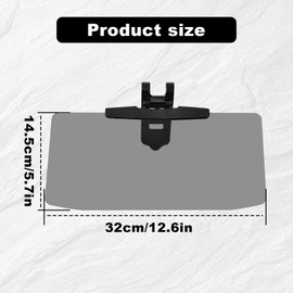 CmeRto Visera solar para coche, extensor universal de visera polarizada, 72.5% de tasa de bloqueo de luz fuerte, protege del deslumbramiento, rayos UV, luz extravagante, protector UV