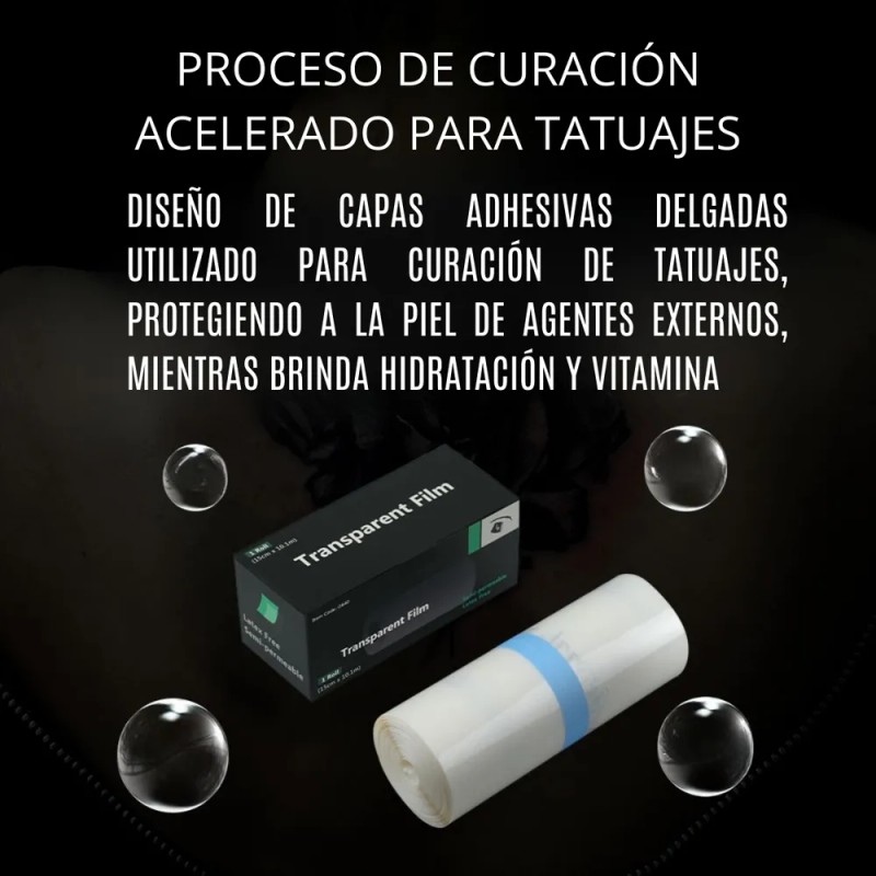 Parche Curación Tattoo Film Protector Tatuaje Rollo 15cmx10m