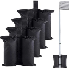 MOPHOEXII 140 LBS Extra Large Pop up Canopy Weights Sand Bags for Outdoor Pop Up Canopy Tent Gazebo Outdoor Instant Canopies Sand Bags Without Sand (Black-4 Pack)