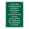 Wetland Conservation Easement No Sign, 8.5 x 11 in" OSHA
