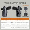 Rounded IWB Holster Fits: S&W CSX 3.6in Holster - RH