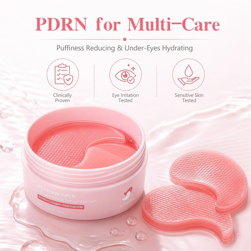 PDRN Under Eye Patches ,Salmon DNA Eye Mask for Wrinkle