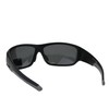 Polarized Anti-glare Warp Plastic Sport Biker Mens Sunglasses Matte Black