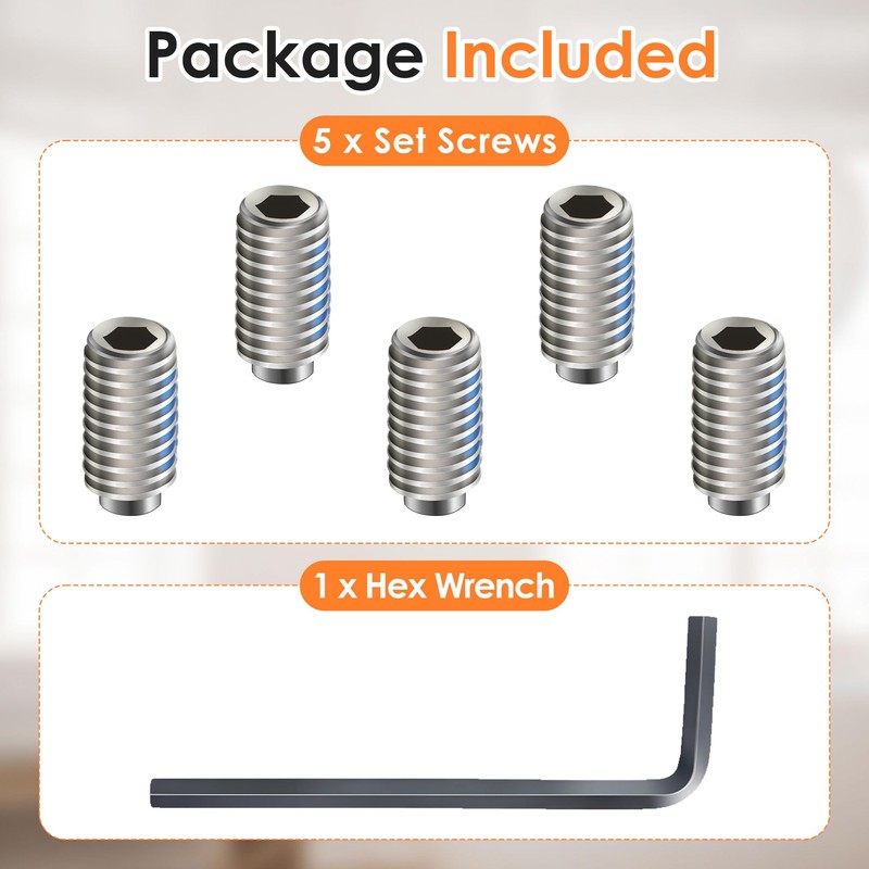 Enhon Set Screw Kit Compatible with 155023, Compatible with Moen