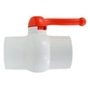 Midline Valve 482T300 PVC Ball Valve Red T-Handle Water Shut-Off