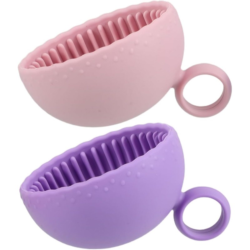 VALICLUD 2piezas Recipiente Para Limpiar Brochas De Maquillaje Mini Cuencos