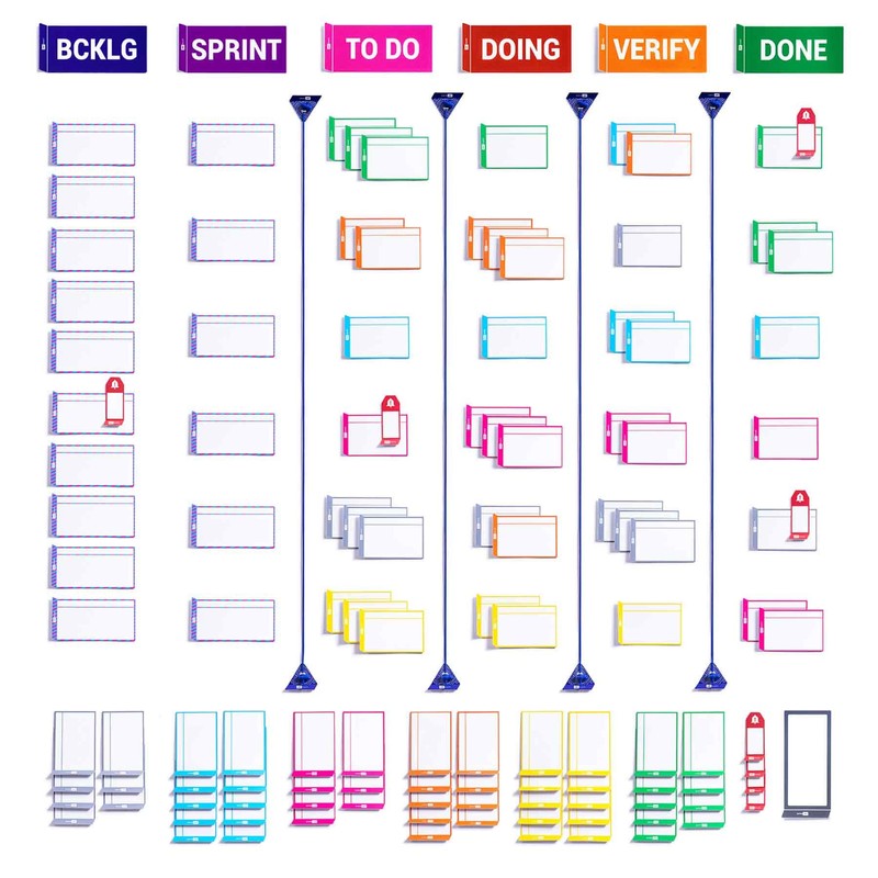 PATboard Scrum and Kanban Board PATlane Column Dividers - Set