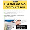 Rug Storage Bag – Extra-Long 390” Carpet Bag, Cut-to-Use Convenience