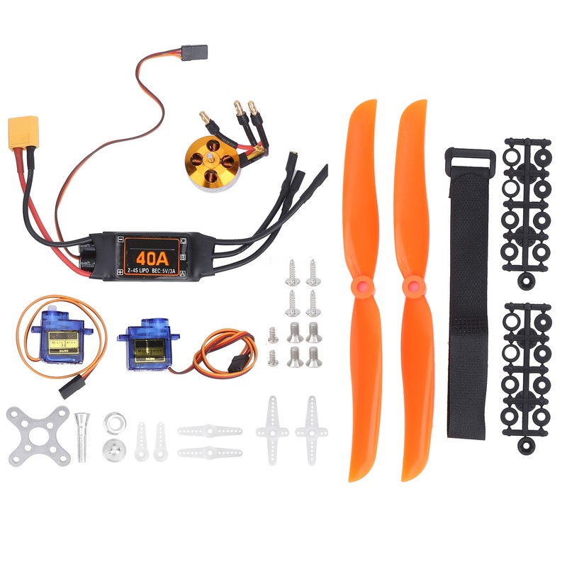 2212 KV1400 Motor 40A XT60T ESC SG90 Servo 8060 Propeller