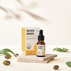 With Vine Vitamin D liquid 1,000 IU 15 ml, 1 piece / 위드바인 비타민D 액상 1,000IU 15ml, 1개