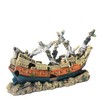 RVQIGYP Large Fish Tank Decoration Treasure Hunting Pirate Ship, Aquarium