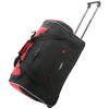 Travelers Club Adventure Rolling Travel Duffel Bag, Red, 30-Inch