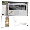 TEHAUX 32Gb USB Drive Flash Drive with Buckle Ring Creative