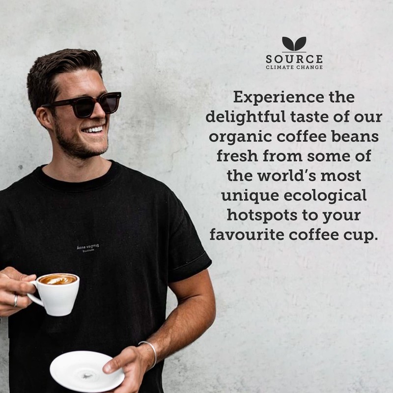 Whole Decaffeinated Coffee Beans - Organic, Award Winning Medium Dark