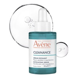 Serum Facial Exfoliante AHA Avene Cleanance Anti-imperfecciones para Piel Grasa y Sensible con Ácido Láctico y Succínico Ayuda a Reducir Brotes Marcas y Poros Ideal para Skincare Diario 30ml