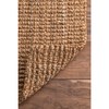nuLOOM Ashli Handwoven Solid Jute Rug, 4' x 6', Natural