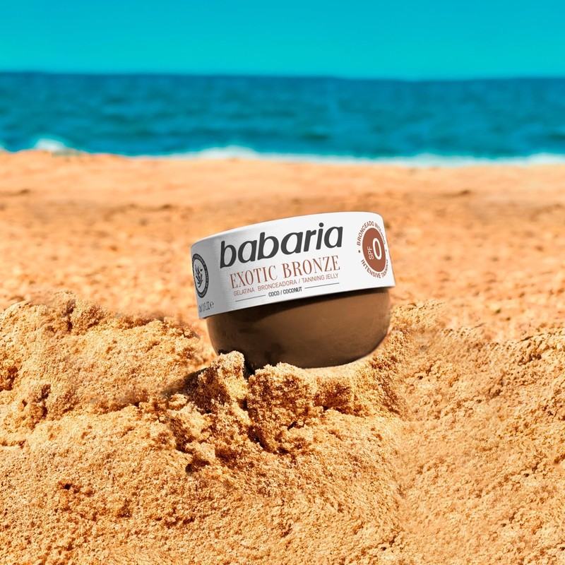 Babaria unisex exotic bronze coconut oil tanning jelly, SPF 0,