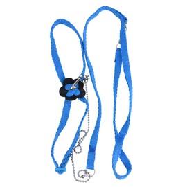 Birds Harness, 1.2M Adjustable Small Birds Harness Leash Anti-bite Birds Belt Outdoor Flying Training Rope(Blue)