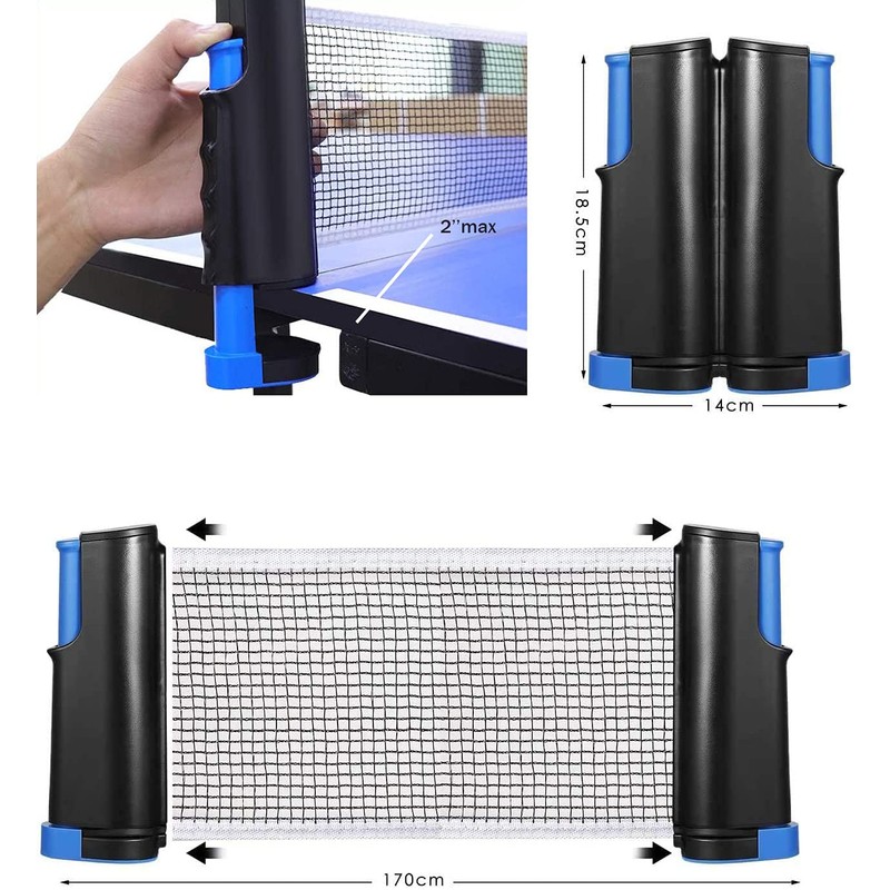 Ping Pong Net, Play Anywhere PPong Retractable Table Tennis Net
