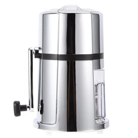 Natudeco Manual Ice Crusher Shaved Ice Machine Portable Snow Cone Machine Commercial Slushie Maker with Stainless Steel Blade for Home Kitchen Cocktails