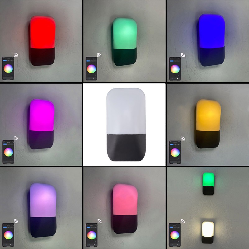 RGBW Outdoor Wall Light IP65 Waterproof APP Control Color Changing
