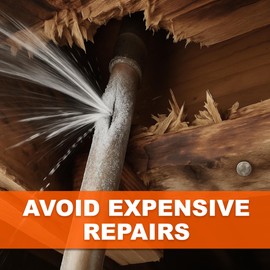 Foam King Pipe Insulation for 1/2 inch Copper Pipe 3 Foot Length, Pack of 4