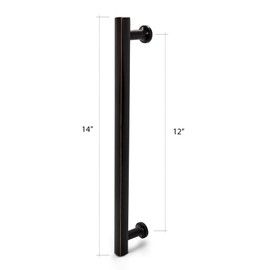 Emtek Freestone Appliance Pull of The Urban Modern Collection, 12 inch (Center to Center), Color: Oil Rubbed Bronze (US10B), Model: 87001