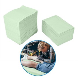Disposable Waterproof Mat, 125 Pieces, Leak-Proof, Clean Tablecloths, Underpad, Beauty, Salon, Tattoo Protector Pad, Sheet (Green)