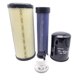 WSbaodan New SU29300 SU29301 DZ114096 RE45864 Filter Kit Compatible with John Deere 5055E 5065E 5075E Fuel Filter Element & Hydraulic Oil Filter & Air Filter Kit