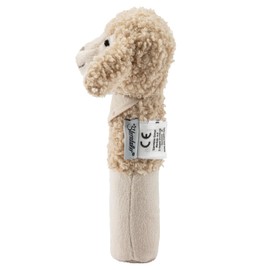 Sterntaler Baby Squeaky Sheep Flake - Baby Toy Made of Soft Fabrics - Gripping Toy for Babies - First Attempts at Grasping and Playing, Sand