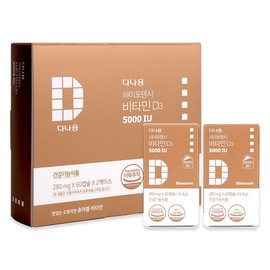 Danaeum Vitamin D3 5000IU gift set, 60 tablets, 2 units / 다나음 비타민D3 5000IU 선물세트, 60정, 2개