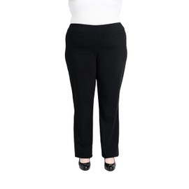 Briggs New York Women's Plus Size Super Stretch Millennium Barely Boot Pull on Pant Black