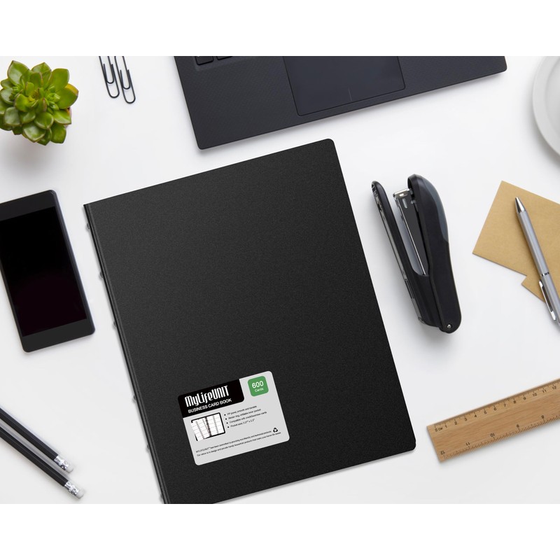 MyLifeUNIT Business Card Book, Name Card Holder Book with 600